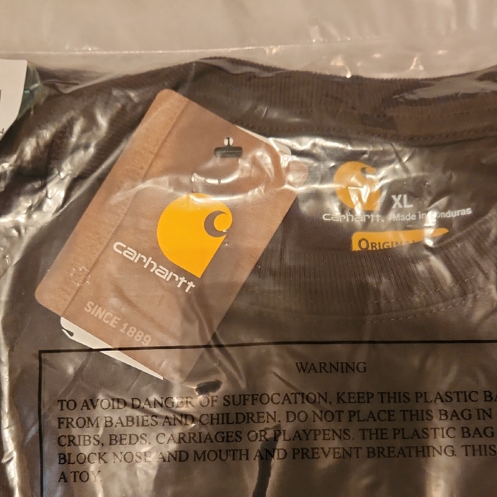 Carhartt Dark Brown T-Shirt with Logo